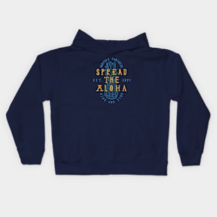 Spread the Aloha (Blue) Kids Hoodie